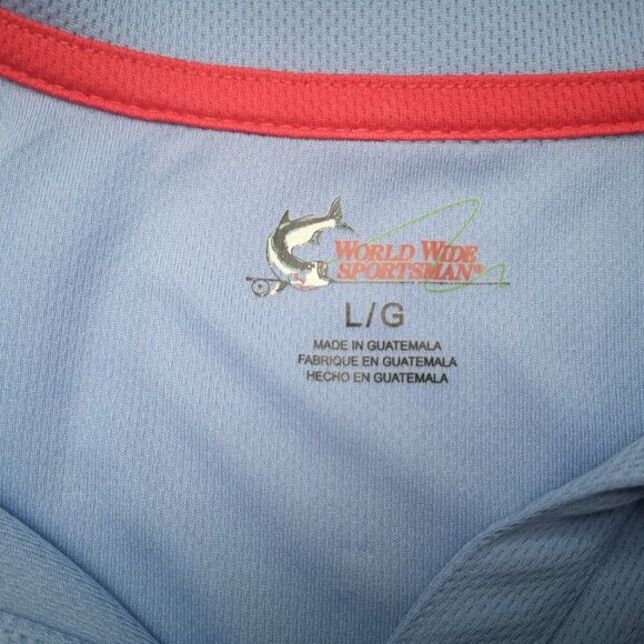 2 / $30.00 - World Wild Sportsman by Bass Pro Ladies Size Large Blue Polo - Picture 3 of 11